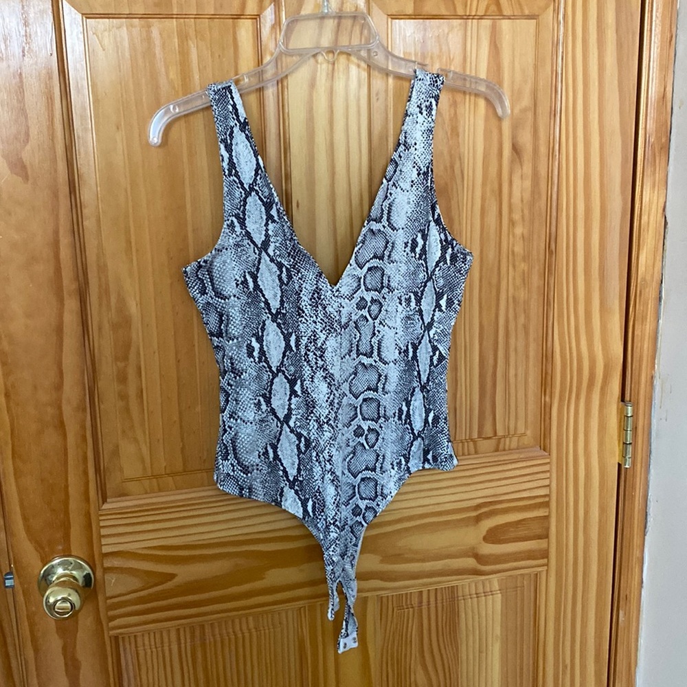 Snake print bodysuit by Fore